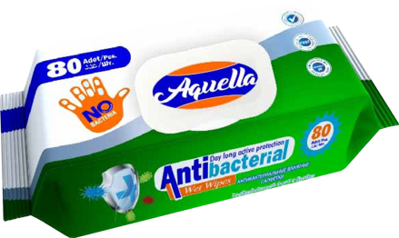 Vlhč.ut.80ks Aquella Clean antibakter