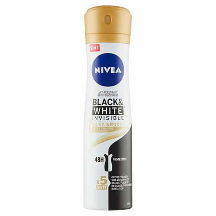 NIVEA deo sprej 150ml Black & White Silky Smooth