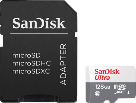 SanDisk Ultra microSDXC 128 GB 100 MB/s Class 10 UHS-I