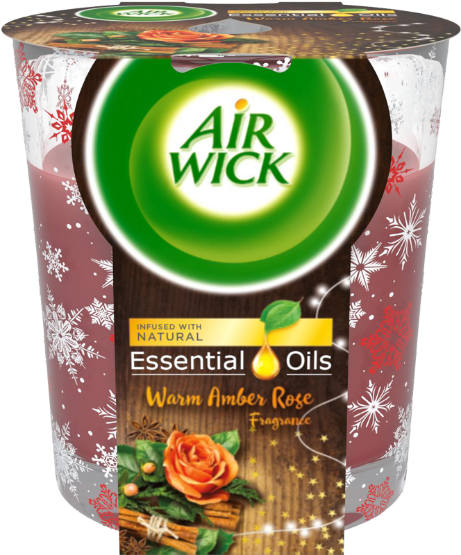 AirWick sviečka 105g Jantárová ruža