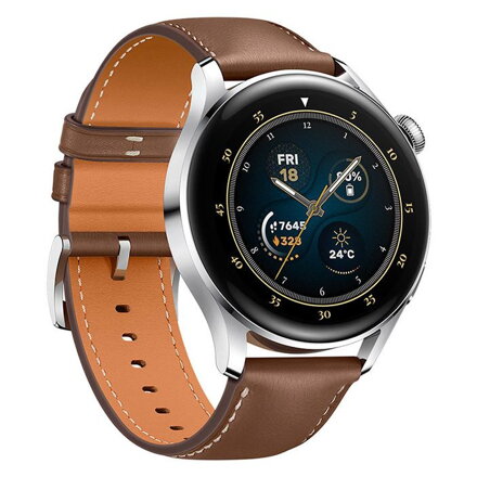 HUAWEI Watch 3, Brown Leather