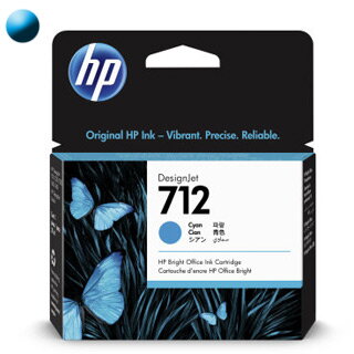 HP Cartridge HP 712 Azúrová (3ED67A)