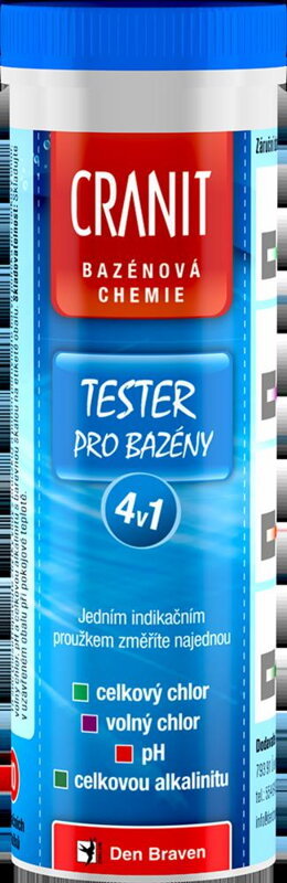 Tester pre bazény 4 v 1, 10 kusov